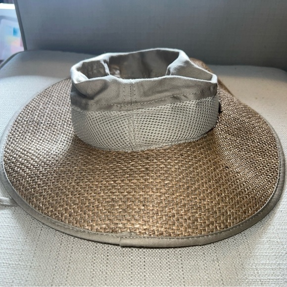 Dorfman Pacific Scala Straw Brimmed Vented Sun Hat Size Medium main image 4